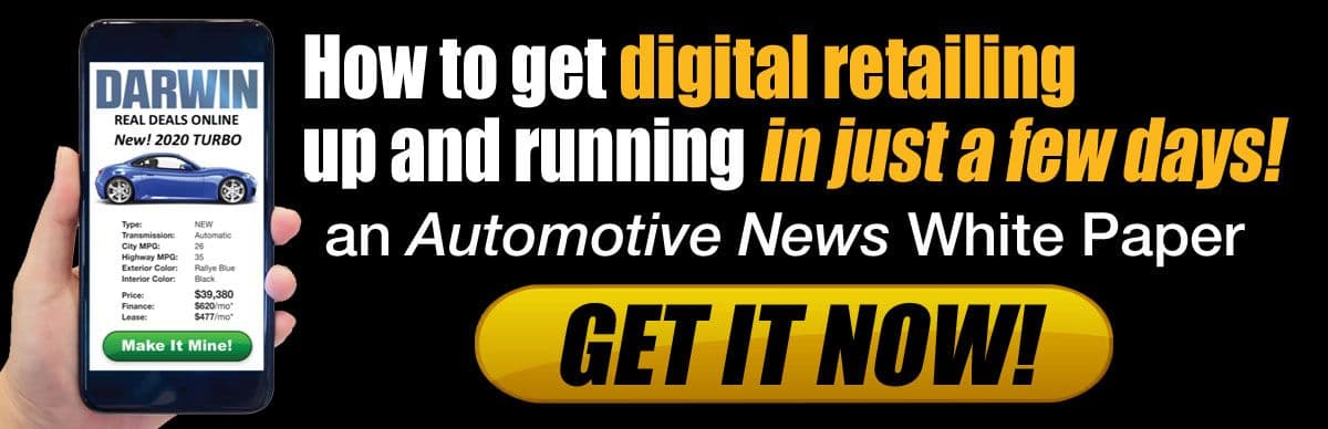 How to get digital retailing up and running in just a few days | Darwin Automotive digital retailing